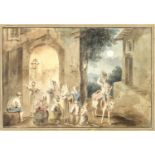 ROMAN WATERCOLOR EARLY 19TH CENTURY