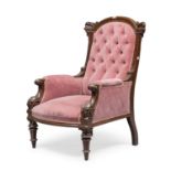 MAHOGANY ARMCHAIR 19TH CENTURY