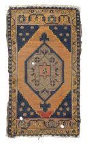 RARE ANATOLIAN KONIA BED RUG 19TH CENTURY