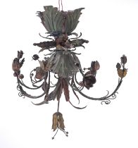 SMALL IRON CHANDELIER 19TH CENTURY