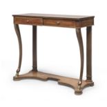 SMALL MAHOGANY CONSOLE EARLY 20TH CENTURY