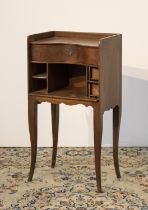 WALNUT BEDSIDE TABLE EARLY 20TH CENTURY