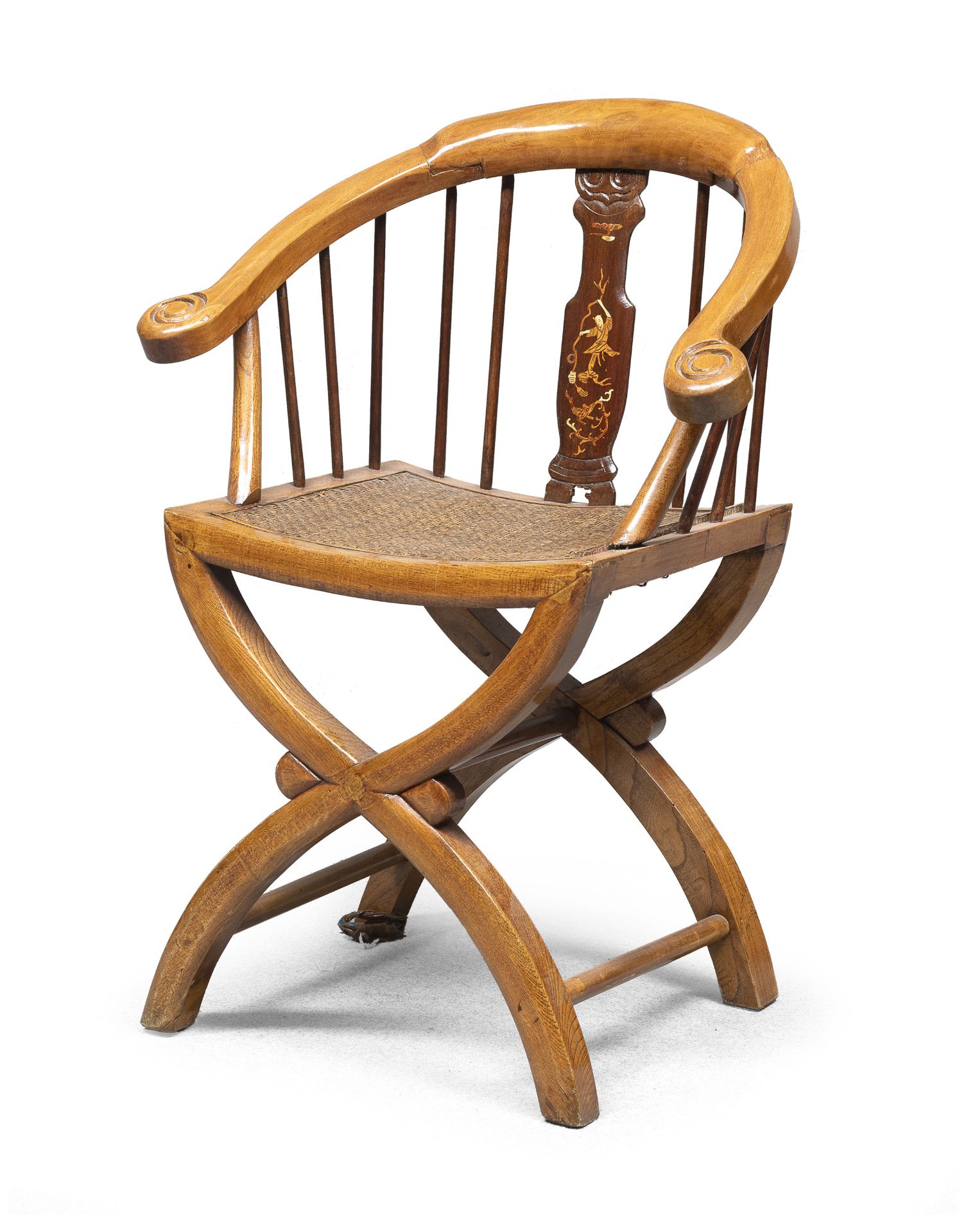 TEAK WOOD ARMCHAIR CHINA EARLY 20TH CENTURY