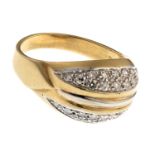 GOLD RING WITH DIAMONDS