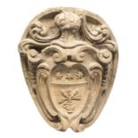 MARBLE AMERINO COAT OF ARMS UMBRIA 16TH CENTURY