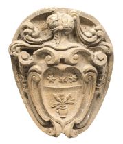 MARBLE AMERINO COAT OF ARMS UMBRIA 16TH CENTURY