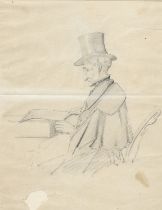 ITALIAN PENCIL DRAWING 19TH CENTURY