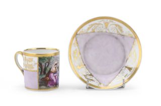 CUP AND SAUCER 19TH CENTURY