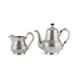 SILVER COFFEE POT AND MILK JUG MOSCOW 1893