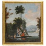 FRENCH OIL PAINTING 18TH CENTURY