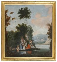 FRENCH OIL PAINTING 18TH CENTURY