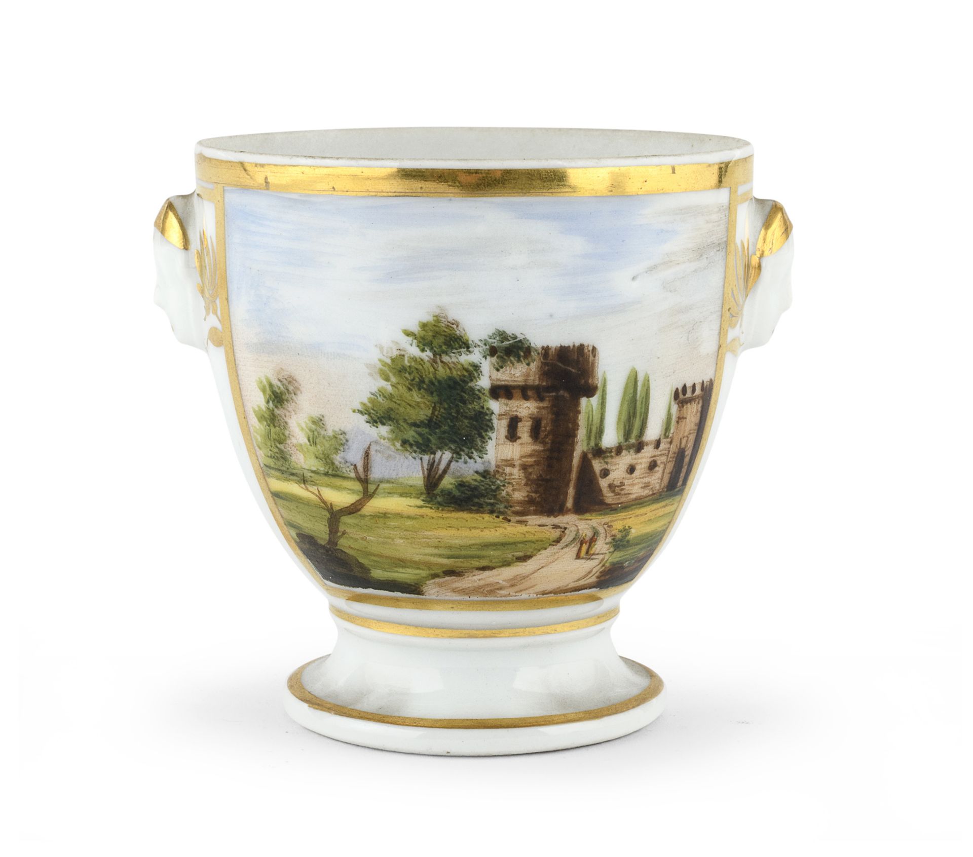 PORCELAIN SUGAR BOWL 19TH CENTURY