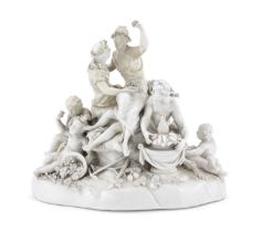 FINE PORCELAIN GROUP NYMPHENBURG 19TH CENTURY