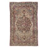 KIRMAN LAVER CARPET 19TH CENTURY