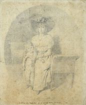 ITALIAN PENCIL DRAWING LATE 18TH CENTURY