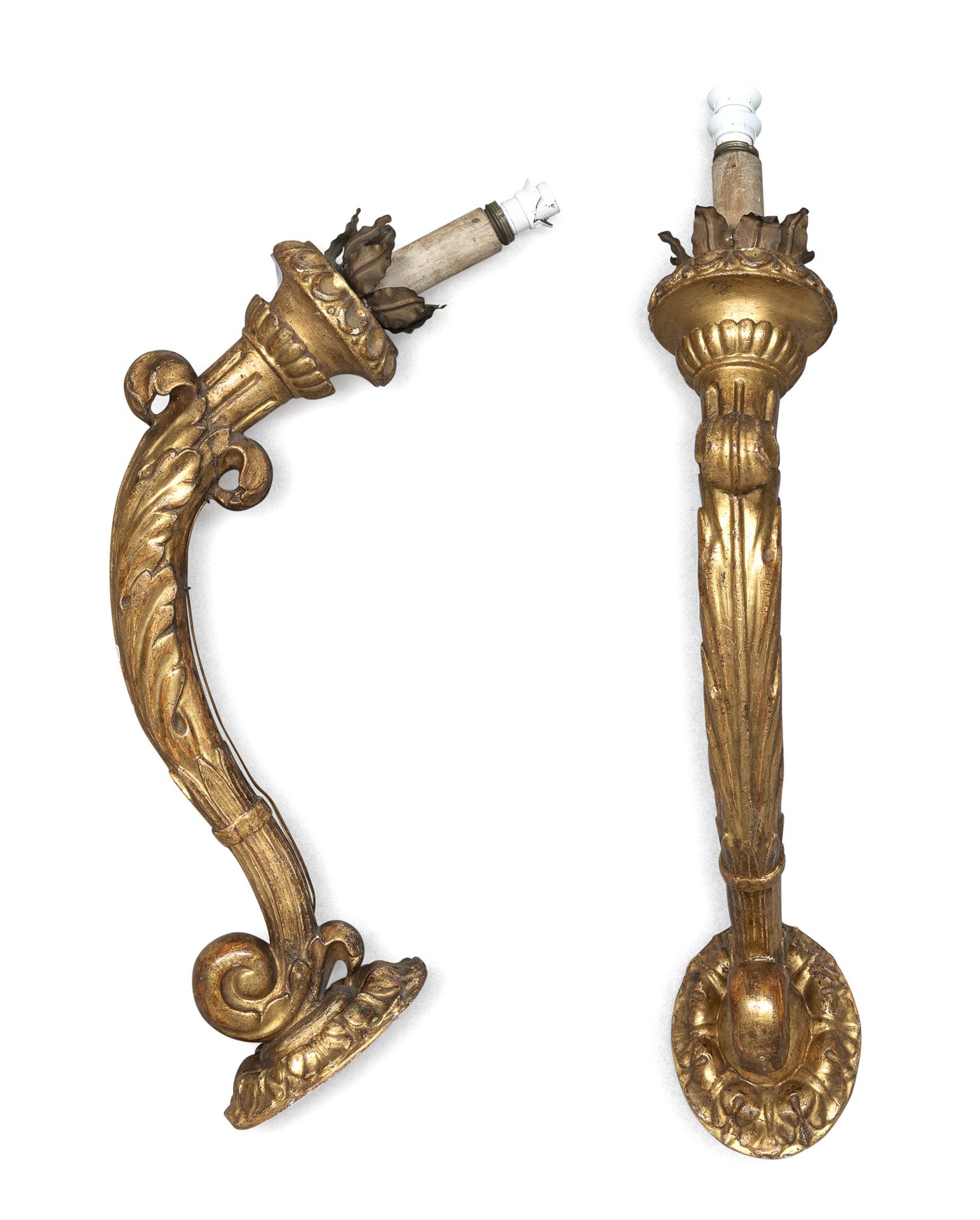 PAIR OF WALL ARMS IN GILTWOOD EARLY 19TH CENTURY