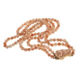 TWO STRAND CORAL NECKLACE