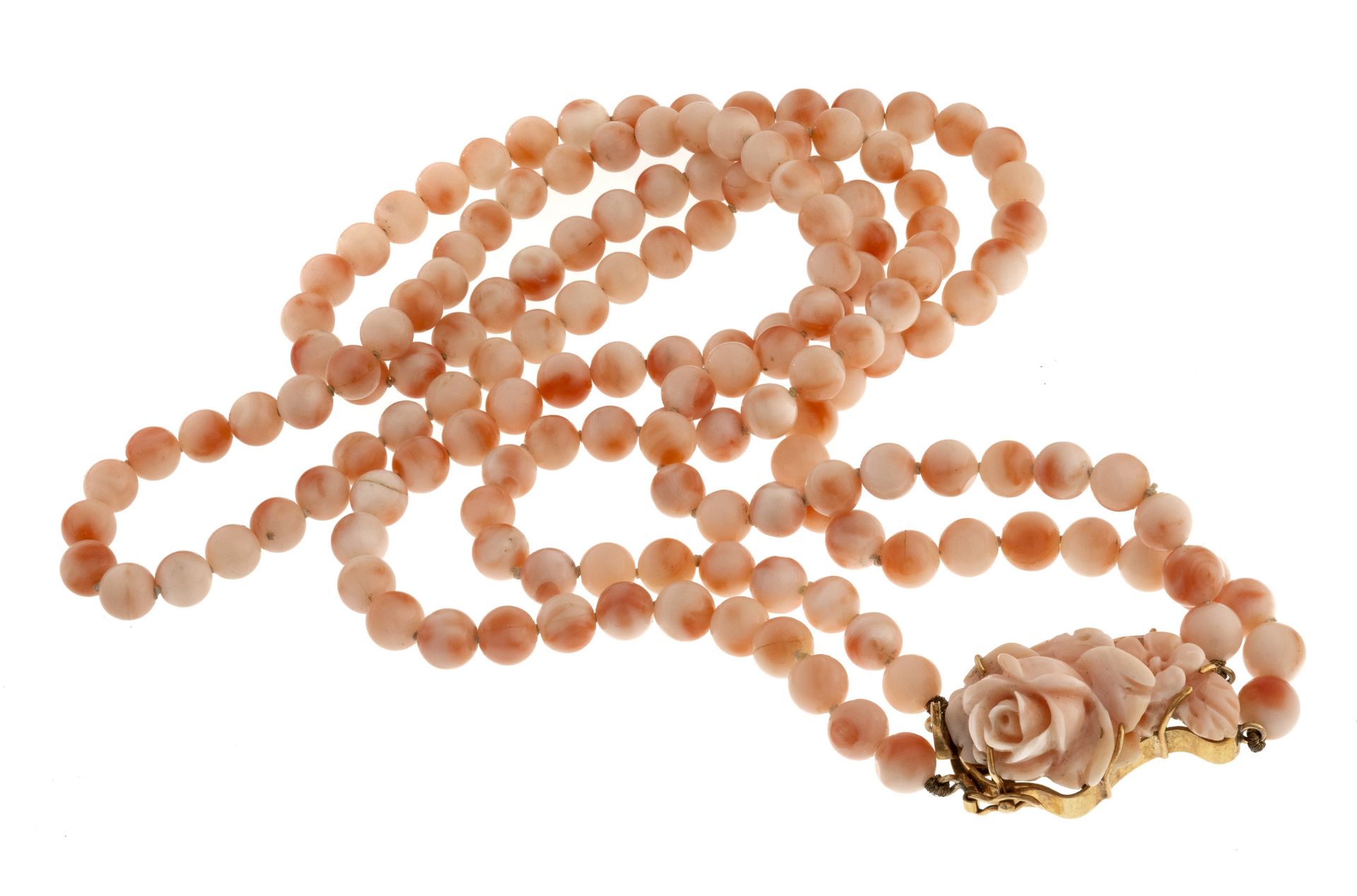 TWO STRAND CORAL NECKLACE