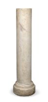 WHITE MARBLE COLUMN LATE 18TH CENTURY