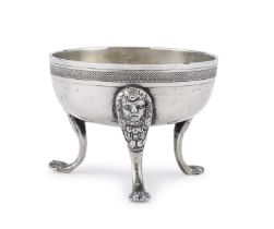 SMALL SILVER SALT CELLAR NAPLES 1824/1832