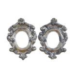 PAIR OF SILVER-PLATED FRAMES ROME 18TH CENTURY