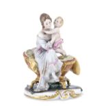 BISCUIT PORCELAIN GROUP GINORI EARLY 20TH CENTURY