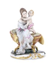 BISCUIT PORCELAIN GROUP GINORI EARLY 20TH CENTURY