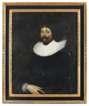 OIL PORTRAIT BY FOLLOWER OF ANTON VAN DYCK 17TH CENTURY