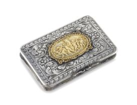 SILVER TOBACCO BOX EARLY 20TH CENTURY