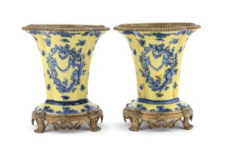 PAIR OF EARTHENWARE VASES LATE 19TH CENTURY