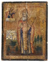 RUSSIAN TEMPERA ICON EARLY 19TH CENTURY