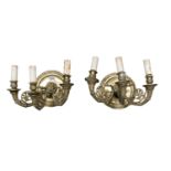 PAIR OF BRONZE WALL LAMPS 19th CENTURY