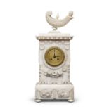 ALABASTER CLOCK 19TH CENTURY