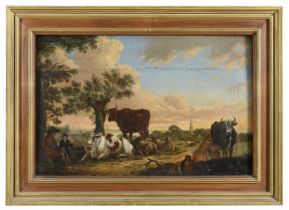DUTCH OIL PAINTING LATE 18TH CENTURY