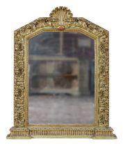 RARE MIRROR IN LACQUERED WOOD STATE OF THE CHURCH BAROQUE PERIOD