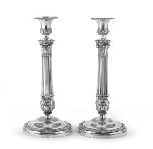 PAIR OF CANDLESTICKS LOMBARD VENETO MILAN approx. 1830.