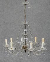 GLASS CHANDELIER END OF THE 19TH CENTURY