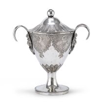 SILVER SUGAR BOWL AUSTRO-HUNGARIAN KINGDOM EARLY 19TH CENTURY