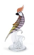 GLASS PARROT SCULPTURE MURANO