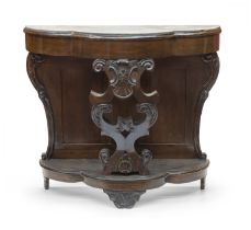 WALNUT CONSOLE SICILY LOUIS PHILIP PERIOD