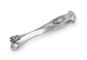 SILVER BREAD TONGS FRANCE SECOND HALF OF THE 19TH CENTURY