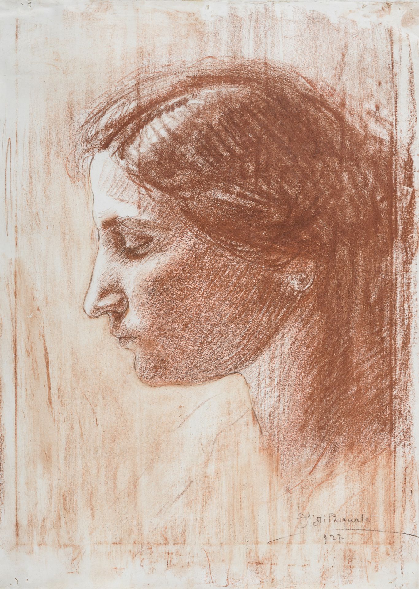 SANGUINE DRAWING BY ALFONSO DI PASQUALE