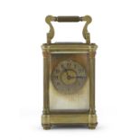 TRAVEL PENDULUM CLOCK EARLY 20TH CENTURY