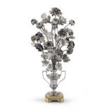 SILVER FLOWER VASE PROBABLY ROME EARLY 19TH CENTURY