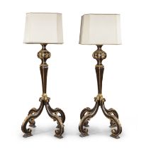 PAIR OF FLOOR CANDLESTICKS EARLY 18TH CENTURY ROME