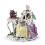 PORCELAIN GROUP MEISSEN END OF THE 18TH CENTURY