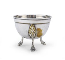 SILVER-PLATED SUGAR BOWL 20TH CENTURY