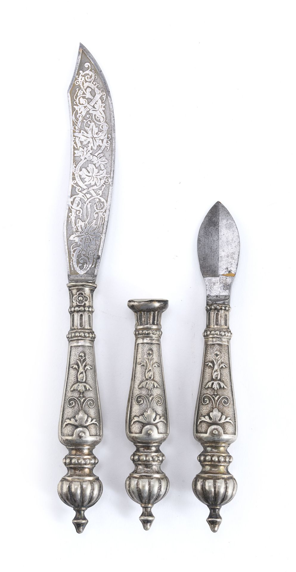 SILVER LETTER SET GERMANY END OF THE 19TH CENTURY