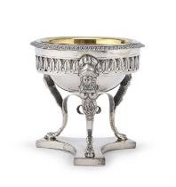 SILVER SALT CELLAR PROBABLY PONTIFICAL STATE 19TH CENTURY