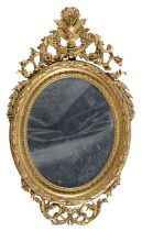 OVAL MIRROR IN GILTWOOD END OF THE 19TH CENTURY